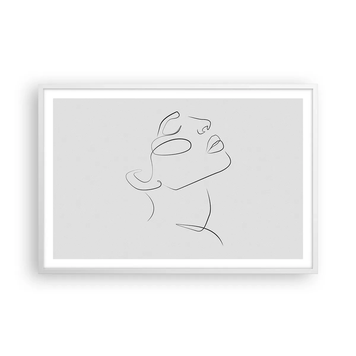 Pôster em moldura branca - Os meandros dos sonhos - 91x61 cm