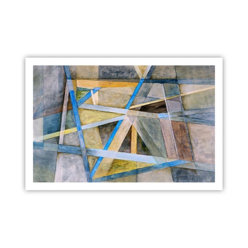 Pôster - Em linha reta ou na diagonal? - 91x61 cm