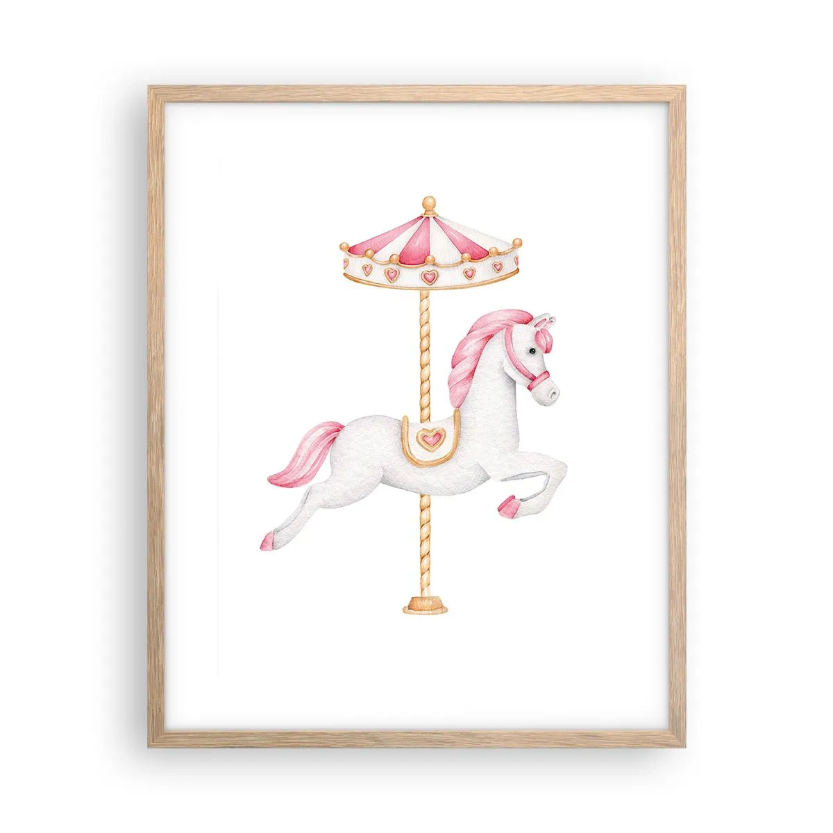 Pôster com moldura de carvalho claro - Caiu no chão - 40x50 cm