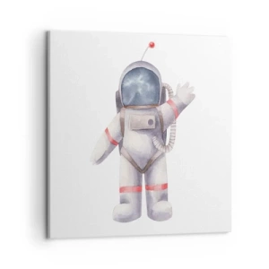 Quadro em tela - Por enquanto é isso! - 50x50 cm