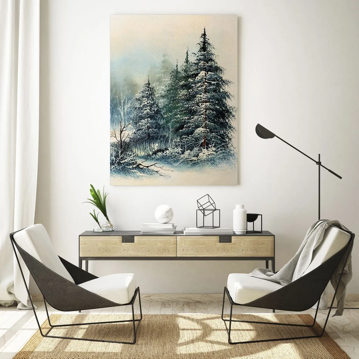 Quadro em vidro - Prontas para o Natal - 70x100 cm
