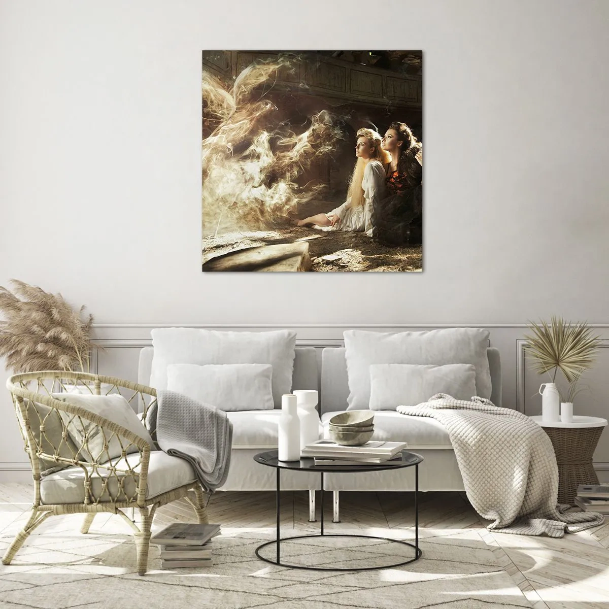 Quadro em vidro - E a poesia nasceu - 70x70 cm