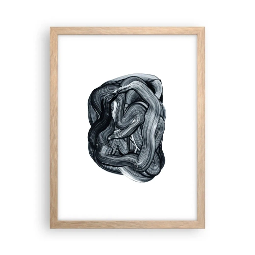 Pôster com moldura de carvalho claro - Não é assim tão simples - 30x40 cm