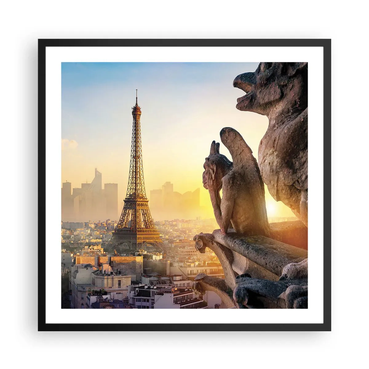 Pôster com moldura preta - Muita coisa mudou... - 60x60 cm