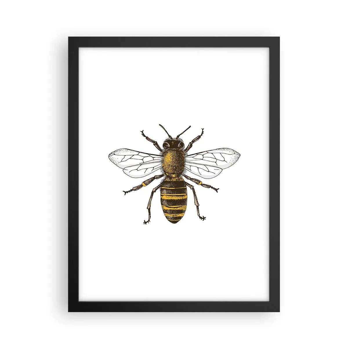 Pôster com moldura preta - Linda e boa - 30x40 cm