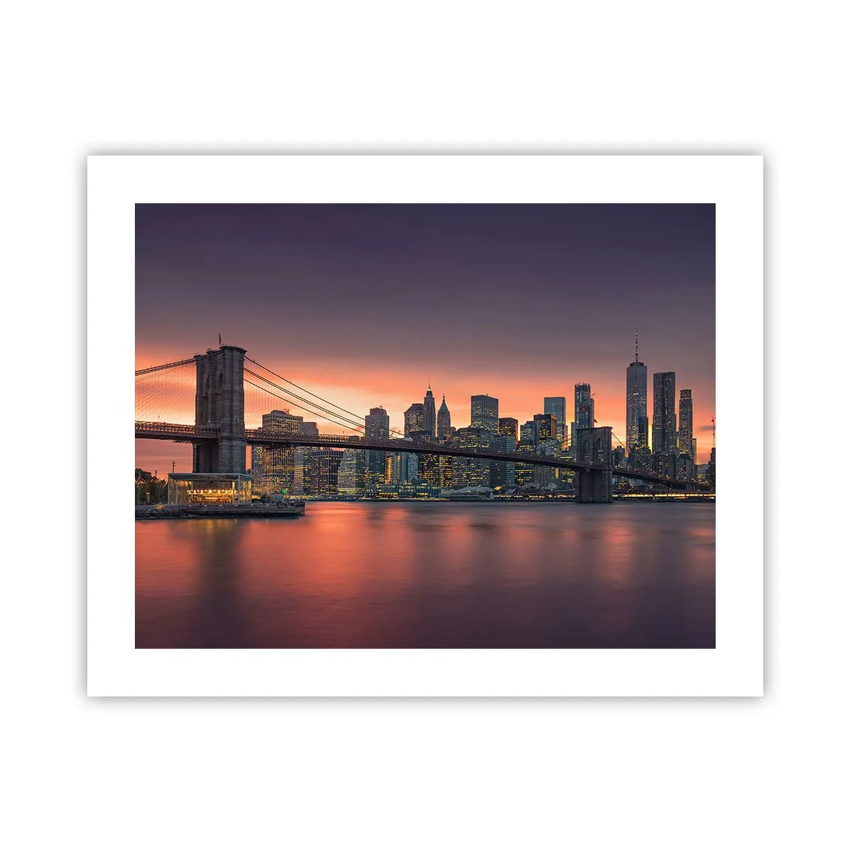 Pôster - Imersa no silêncio lilás - 50x40 cm