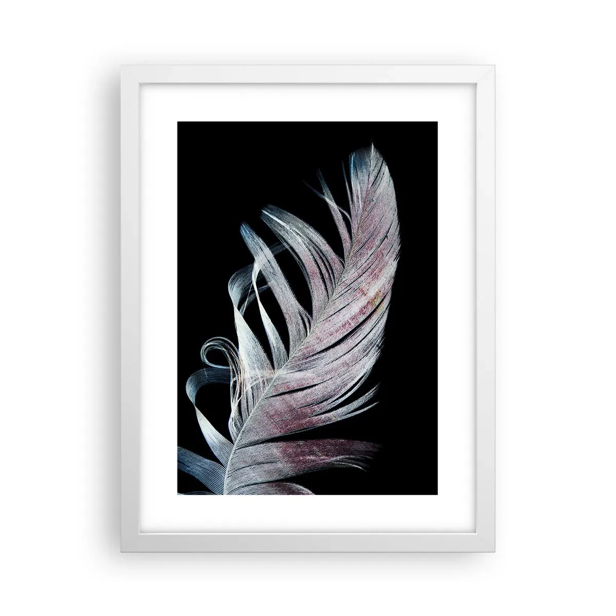 Pôster em moldura branca - Pense no toque - 30x40 cm