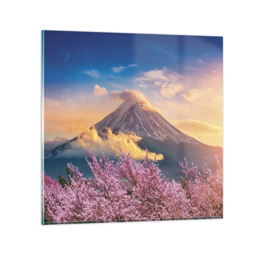 Quadro em vidro - Santidade japonesa - 40x40 cm