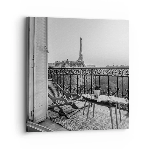 Quadro em tela - Tarde de Paris - 30x30 cm