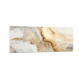 Quadro em vidro - Abstração: beleza e bondade - 140x50 cm