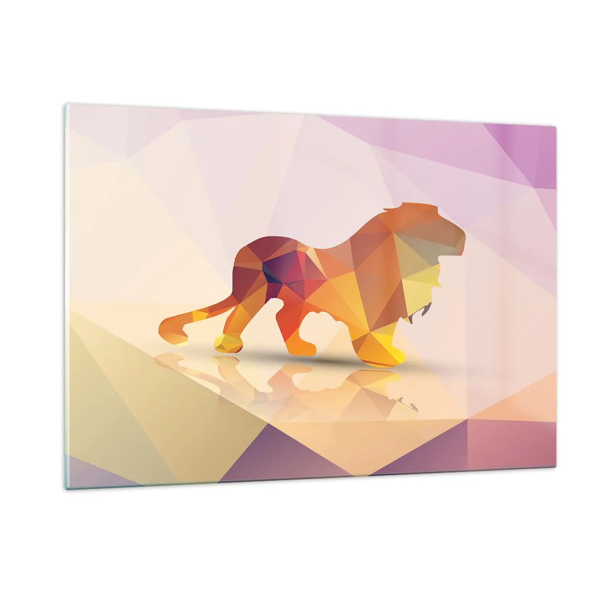 Quadro em vidro - O rei em diamante - 120x80 cm