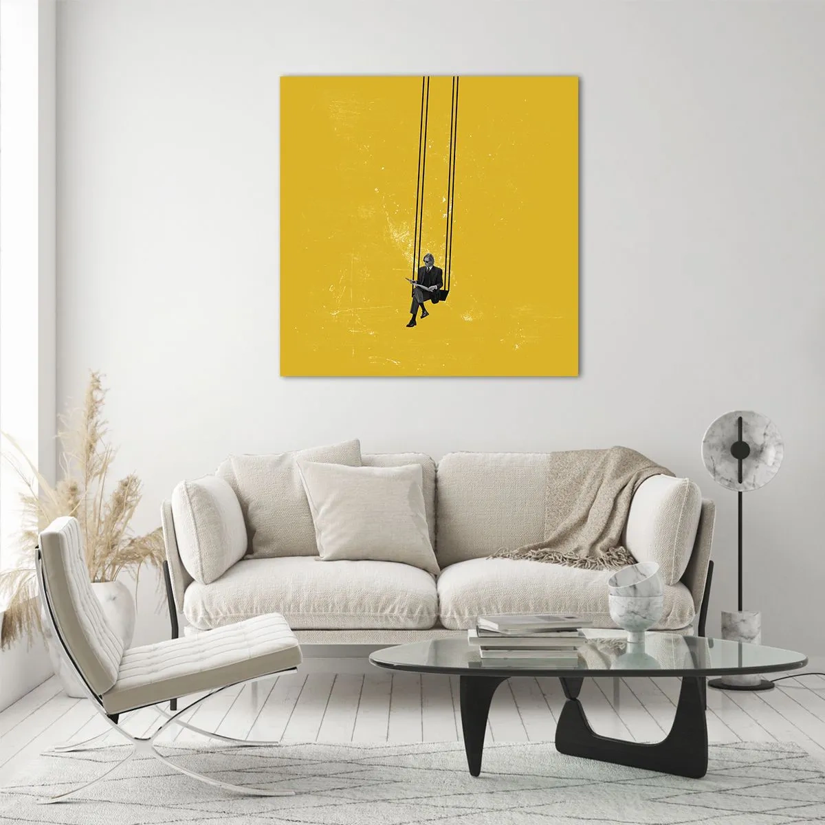 Quadro em vidro - Dia como todos os dias - 40x40 cm