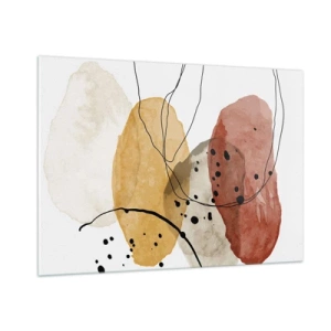 Quadro em vidro - Como o ar leve e transparente - 100x70 cm