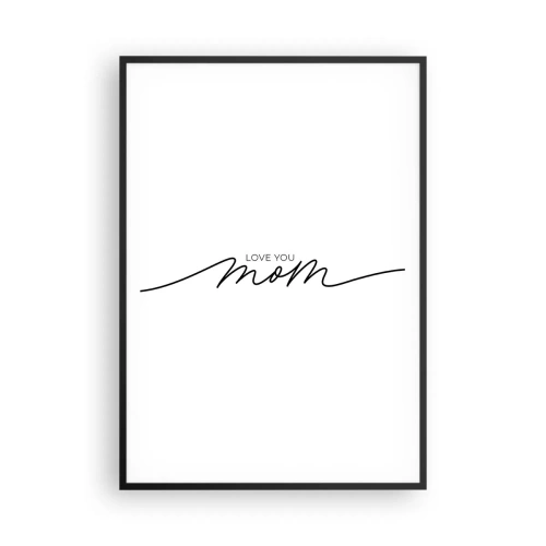 Pôster com moldura preta - Uma grande emoção - 70x100 cm