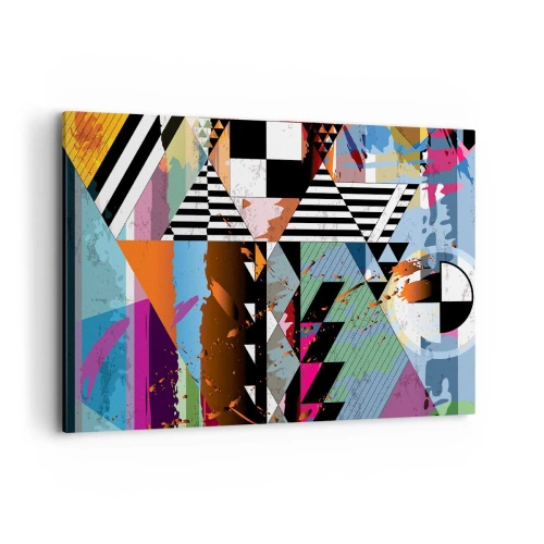 Quadro em tela - Geométrica e organicamente - 100x70 cm