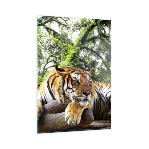 Quadro em vidro - Com os melhores cumprimentos - 50x70 cm