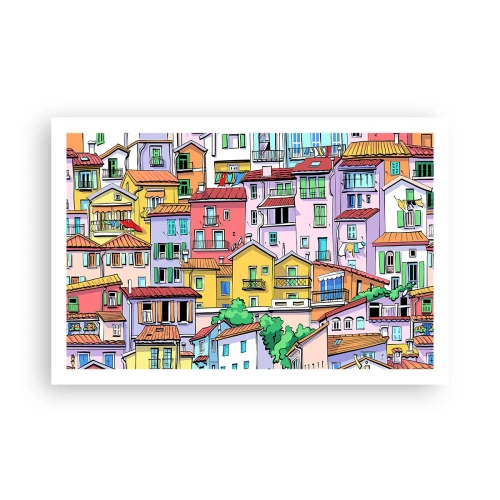 Pôster - Cidade divertida - 91x61 cm