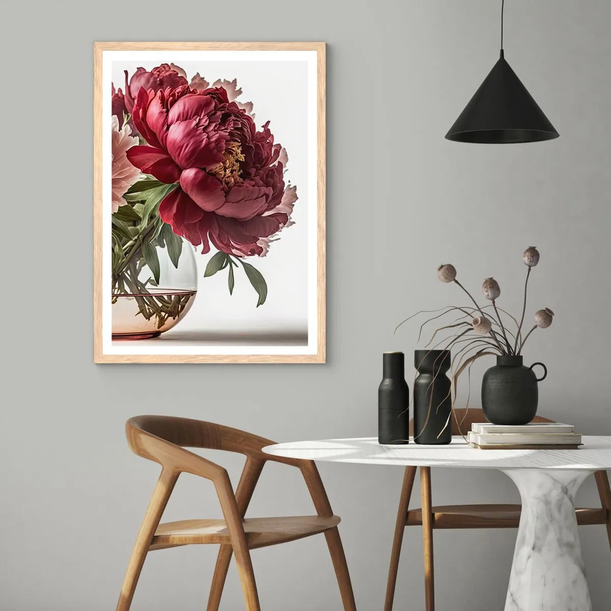 Pôster com moldura de carvalho claro - Em plena floração de beleza - 61x91 cm