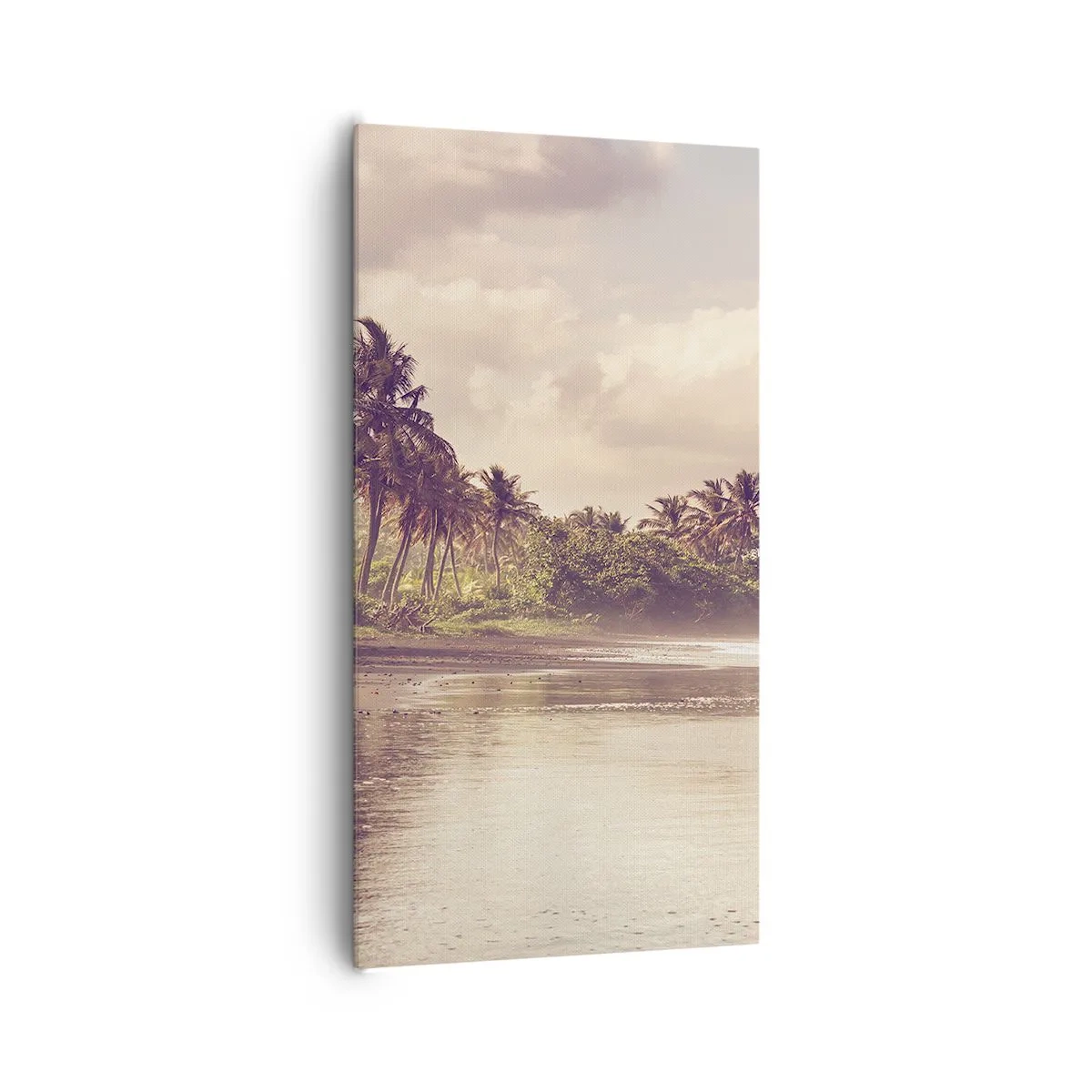 Quadro em tela - Carícia das ondas - 65x120 cm