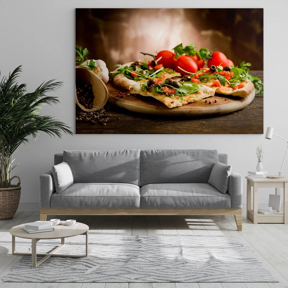 Quadro em vidro - Direto do forno e do jardim - 120x80 cm