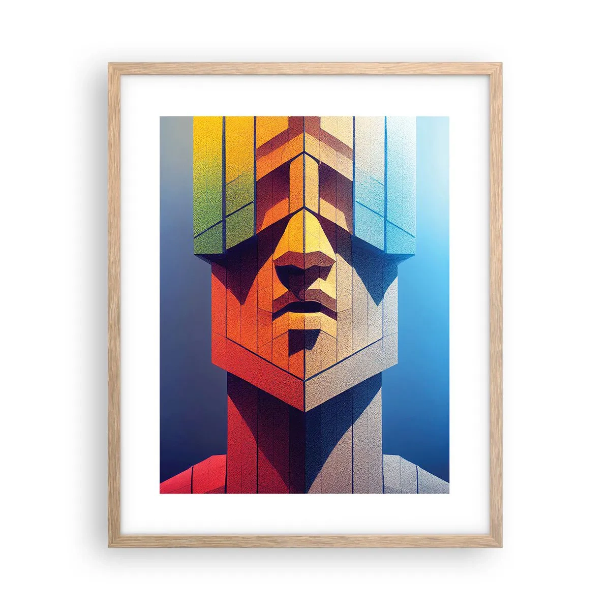 Pôster com moldura de carvalho claro - Um homem de princípios - 40x50 cm