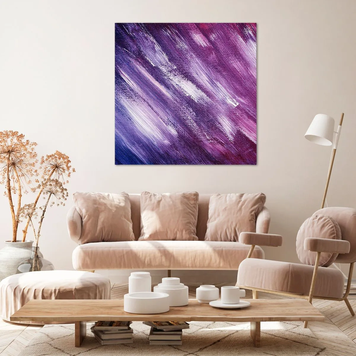 Quadro em tela - Quando o vento sopra - 40x40 cm