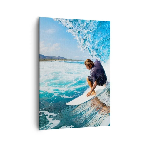 Quadro em tela - Dançando com as ondas - 50x70 cm