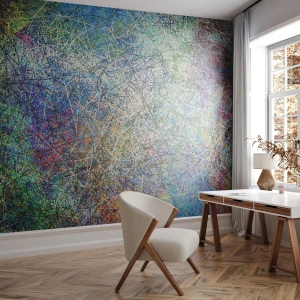 Papel de Parede Premium Canvas - Não é assim tão simples - Abstração, Pedaço, Padrão Moderno - 100x70 cm