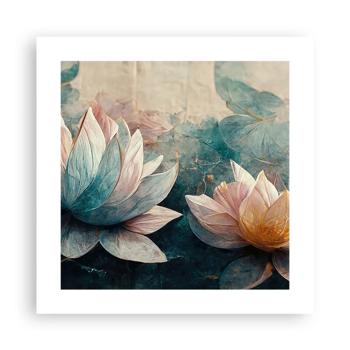 Pôster - Estrelas do lago - 40x40 cm