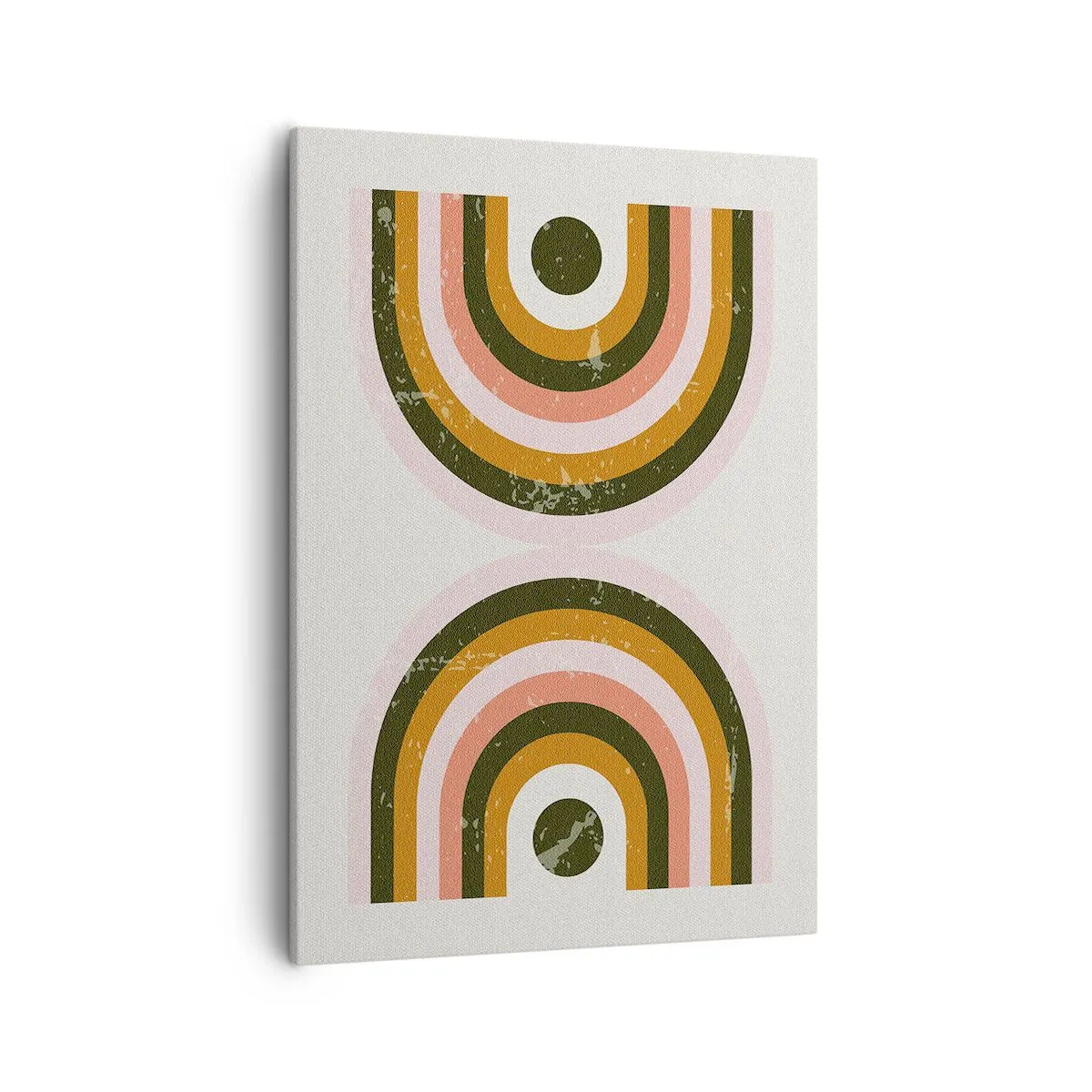Quadro em tela - Abstração gêmea - 50x70 cm