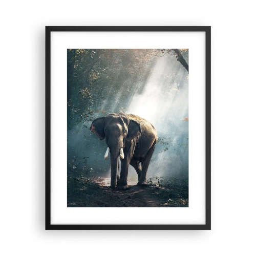 Pôster com moldura preta - Um passeio descontraído - 40x50 cm