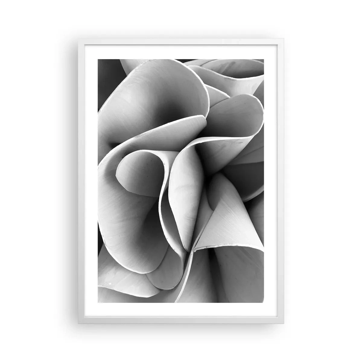 Pôster em moldura branca - Acontece no espaço - 50x70 cm