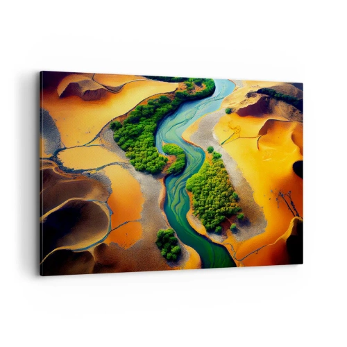 Quadro em tela - Rio que dá vida - 120x80 cm