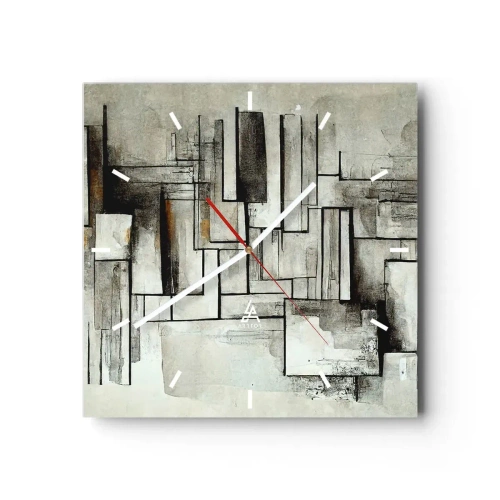 Relógio de parede - Relógio em vidro - O poder da simplicidade - 30x30 cm