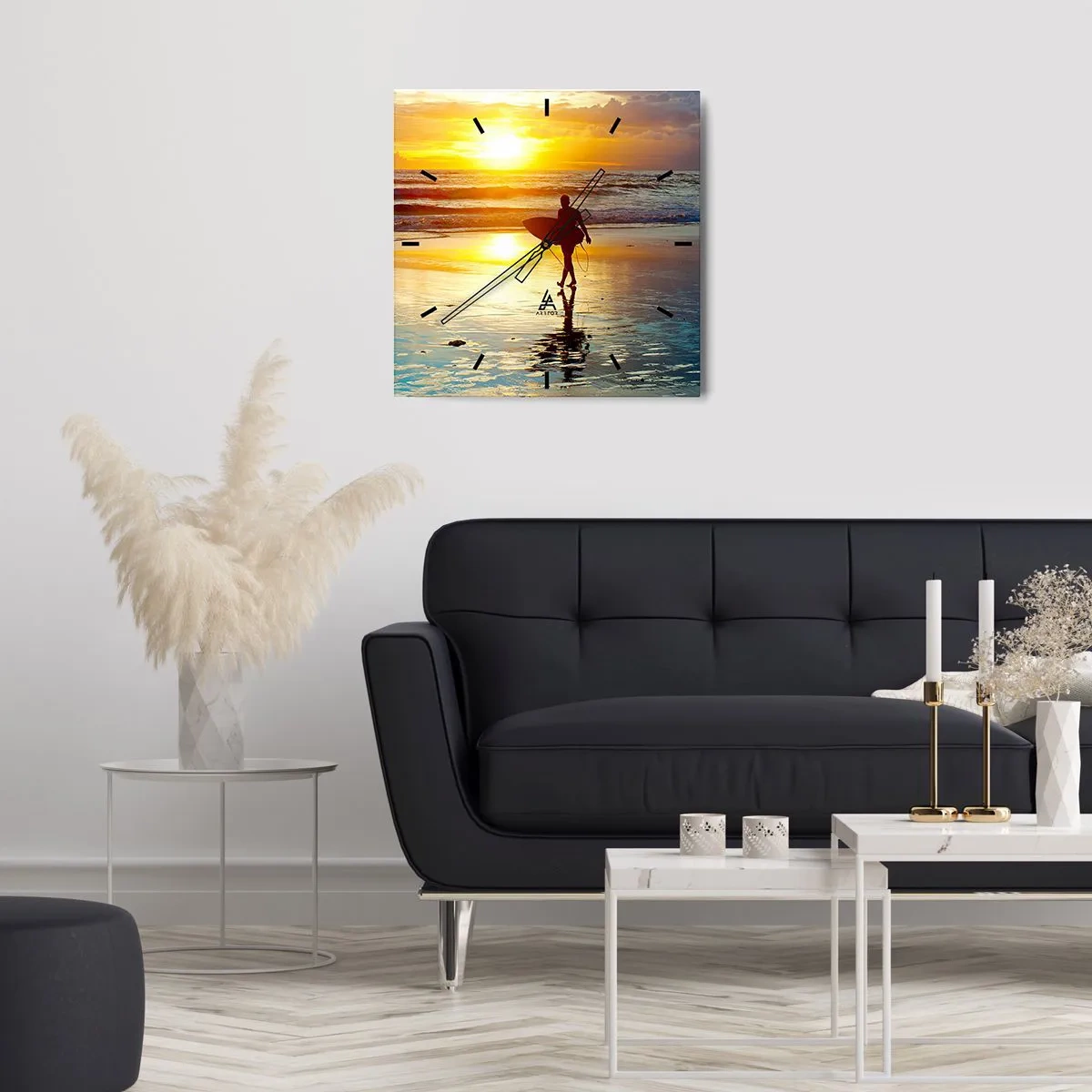 Relógio de parede - Relógio em vidro - O Retorno do Guerreiro - 40x40 cm