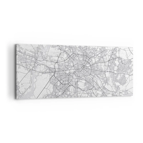 Quadro em tela - Flor de Berlim - 100x40 cm