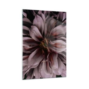 Quadro em vidro - Coração de flor - 50x70 cm