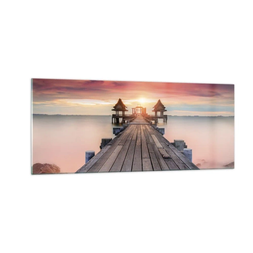 Quadro em vidro - De oeste para leste - 100x40 cm