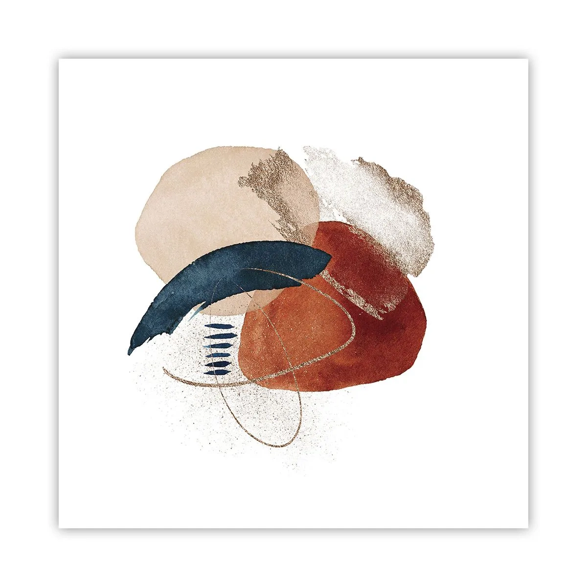 Pôster - Composição oval - 50x50 cm