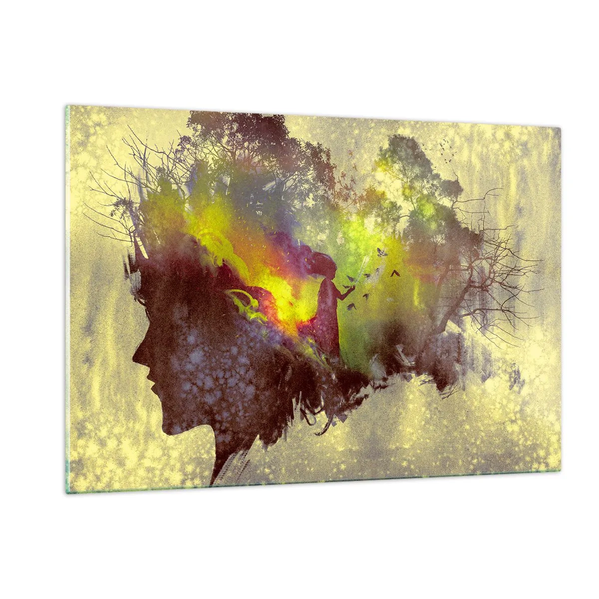 Quadro em vidro - Mãe Natureza - 120x80 cm