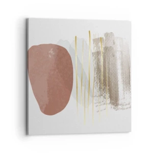 Quadro em tela - Colunata abstrata - 70x70 cm