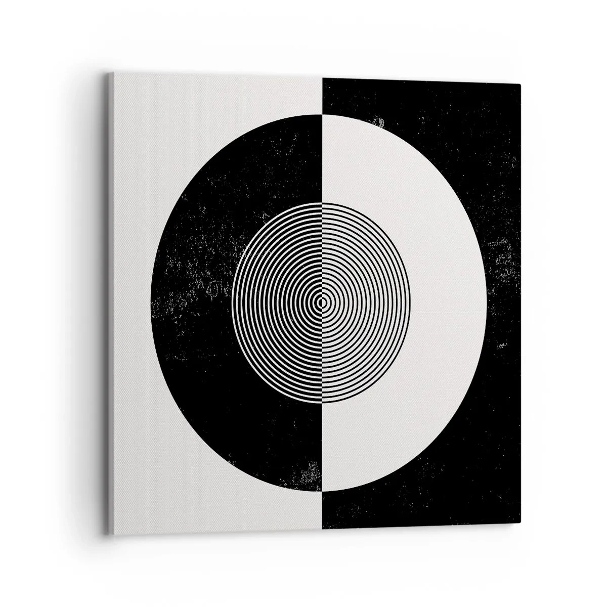 Quadro em tela - Harmonia a preto e branco - 70x70 cm