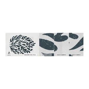 Amostra de papel de parede Premium Canvas - Formas da natureza - Boho, Minimalista, Moderno - 100x30 cm