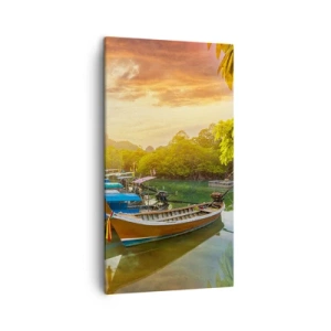 Quadro em tela - Antes de um dia agitado - 45x80 cm