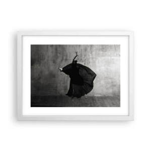 Pôster em moldura branca - Cheio de paixão - 40x30 cm