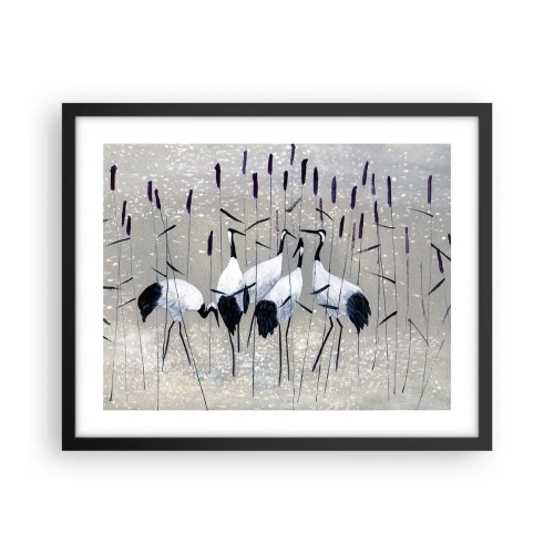 Pôster com moldura preta - Entre os seus - 50x40 cm