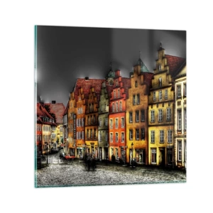 Quadro em vidro - Falta apenas uma carruagem encantada - 70x70 cm