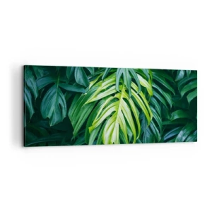 Quadro em tela - Mergulhar no frescor - 100x40 cm