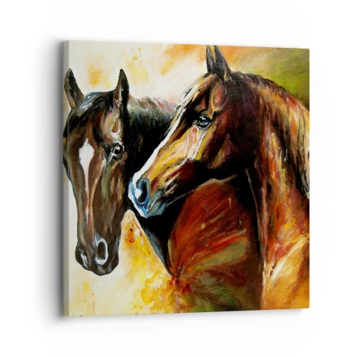 Quadro em tela - Encanto em dobro - 30x30 cm