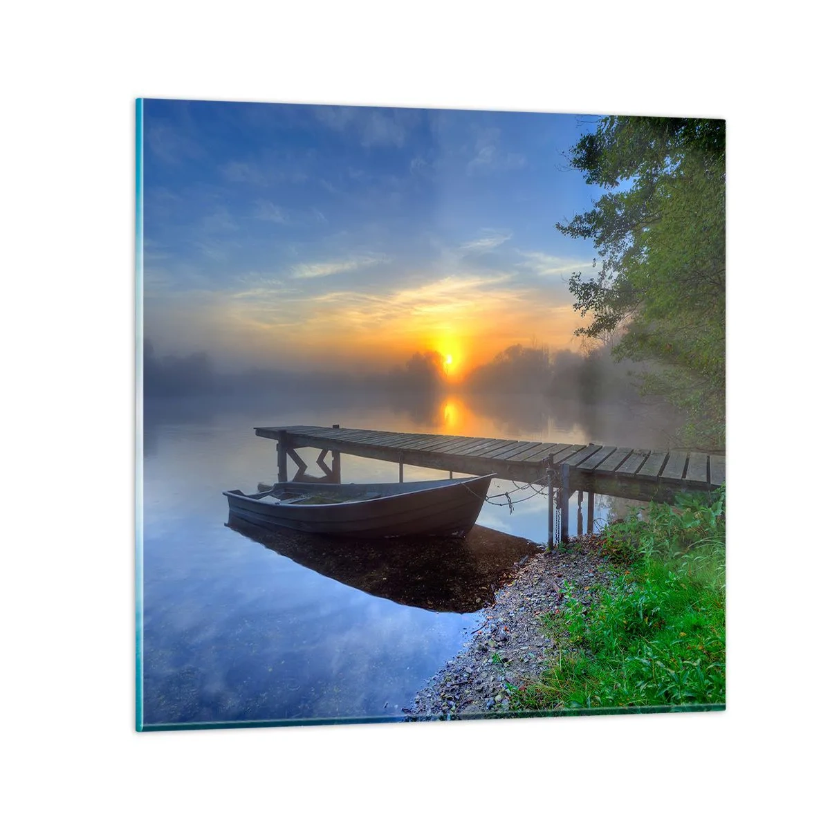 Quadro em vidro - Como o comum se transforma em mágico - 60x60 cm